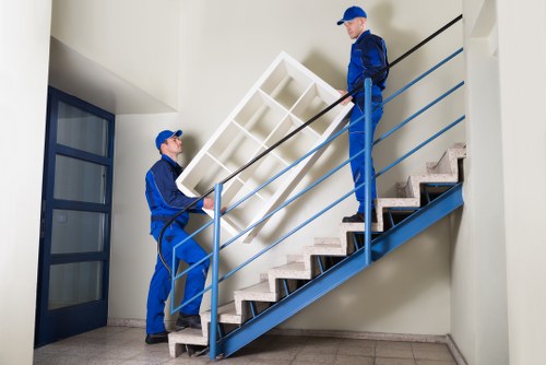 Removalists planning a household move in South London