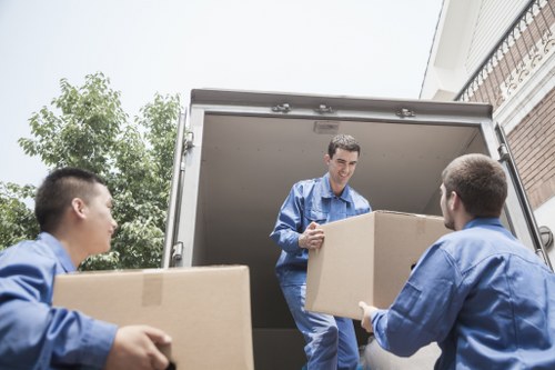 Commercial removals support for a Lambeth business