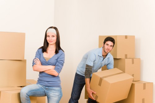 Careful handling of sofas, beds, and wardrobes during a local removal job