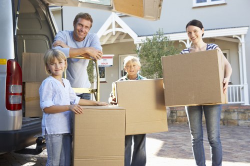 Business moving team planning a local relocation in Lambeth
