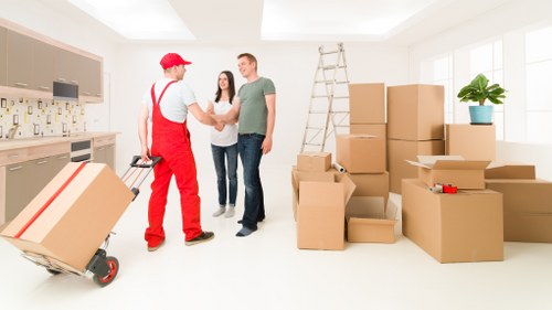Residential and commercial packing boxes ready for use in Lambeth